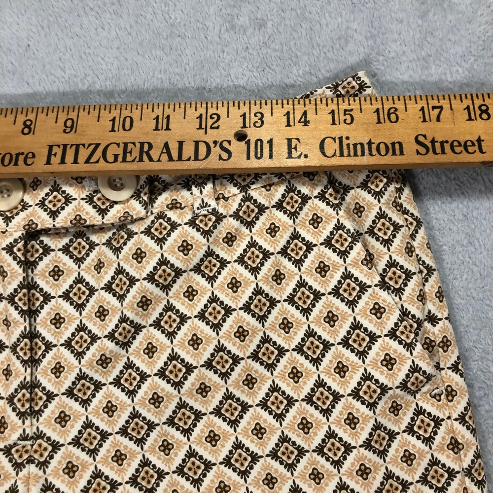 Talbots Stretch Patterned Crop Pants Geometric Pr… - image 4